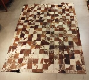 Tapete 1.5x2.0 malhado caramelo avermelhado